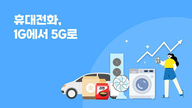 휴대전화, 1G에서 5G로