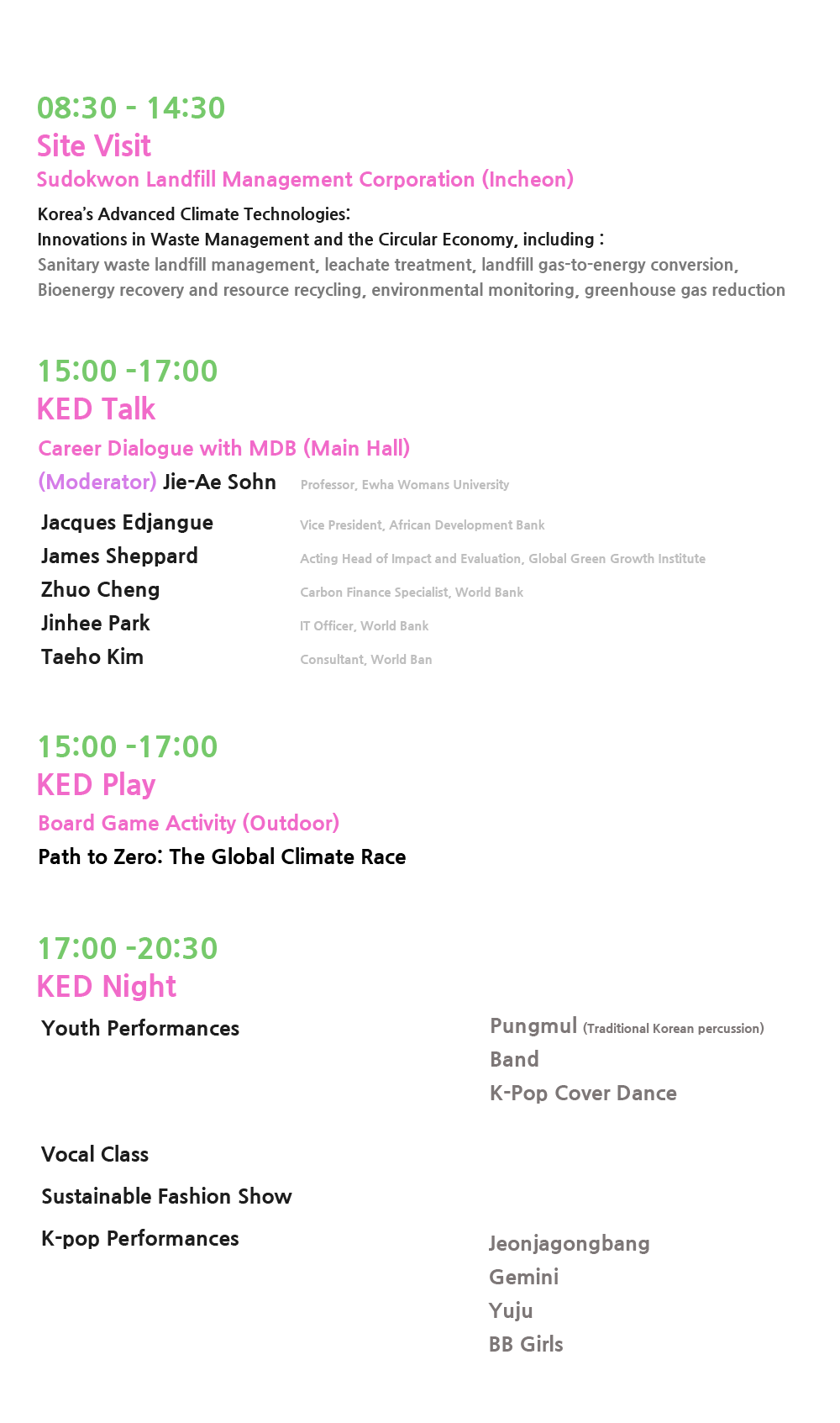Day 2 Schedule
